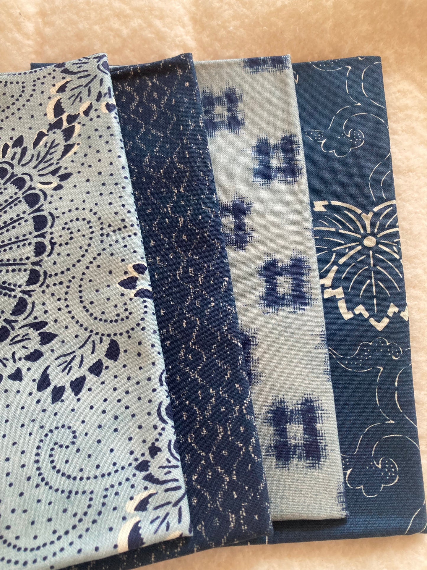 4 x 1/2 metre Bundle Indigo Blooming