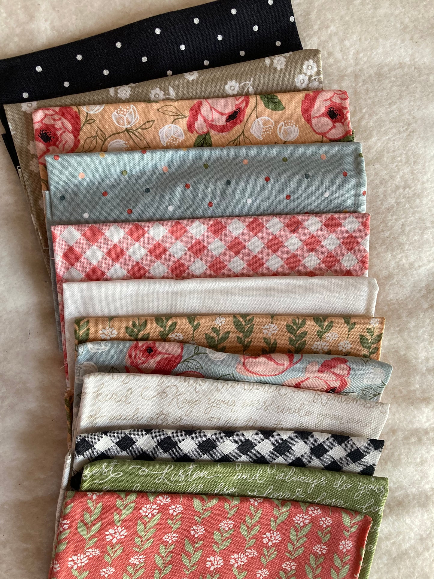 Fat Eighth Bundle Country Rose