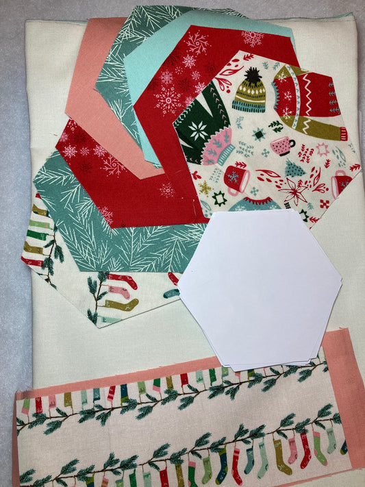 Hexie Stocking Kit - Cozy Wonderland