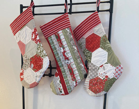 Hexie Stocking Kit - Christmas Eve/Morning