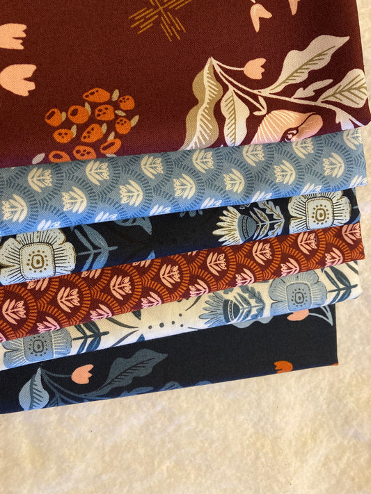 6 x Fat Quarter Bundle Folk and Lore