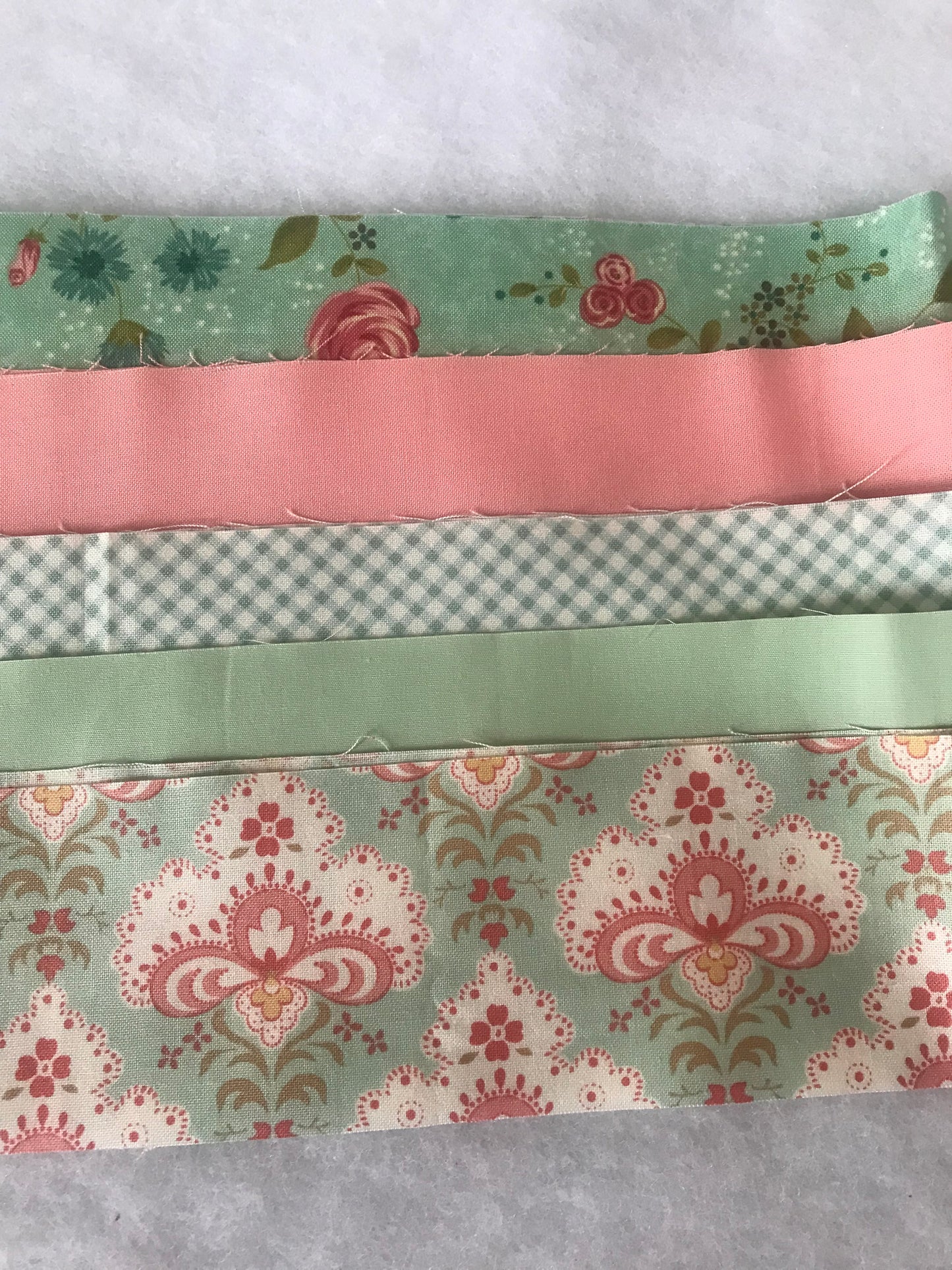 Stripey Pink and Aqua Floral 18” Cushion Kit