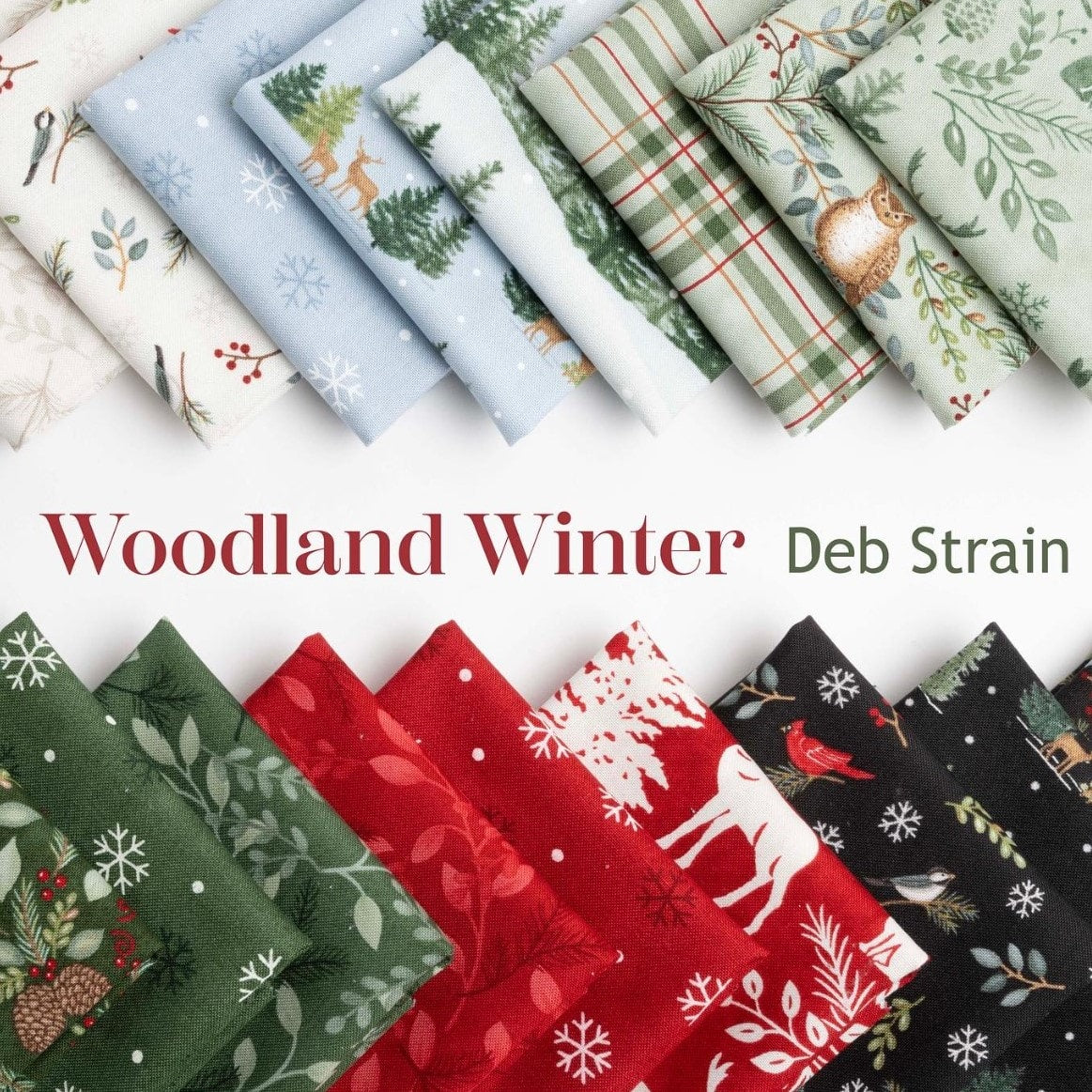 Moda Woodland Winter Jellyroll