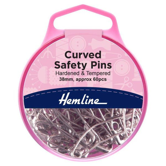 Hemline Curved Safety Pins