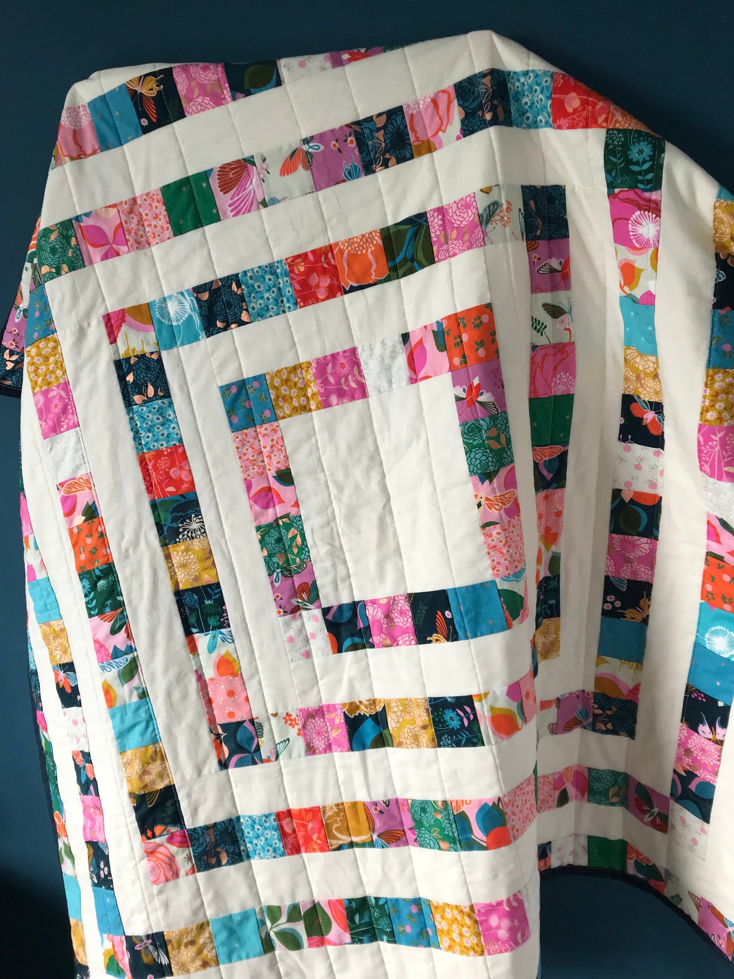 PDF Jellyroll Squares Throw Quilt