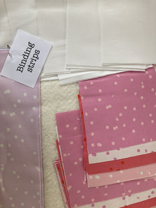 Baby Star Quilt Kit - Pinks