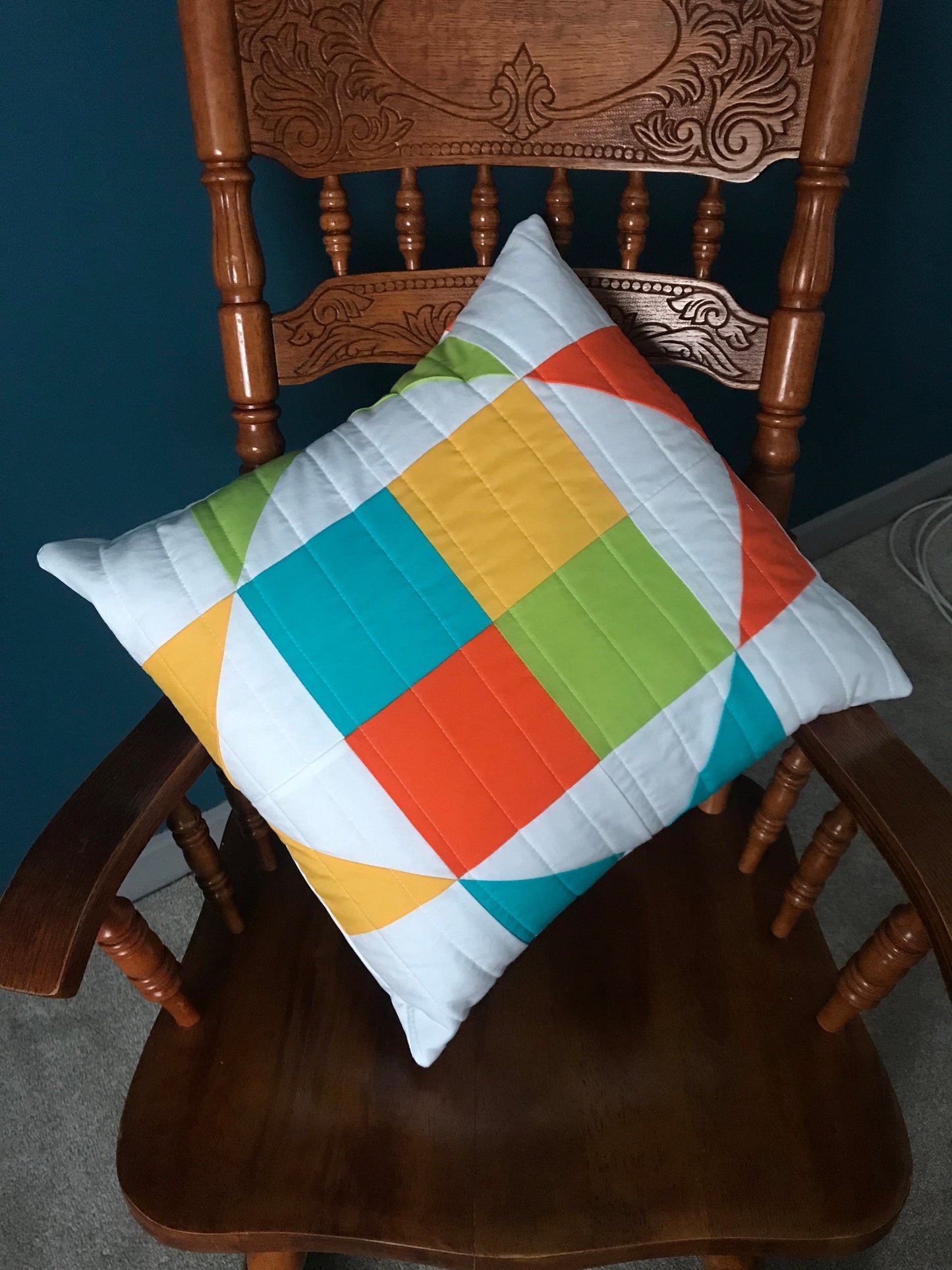 Two Option 18” Cushion Kit - Vibrant orange, blue, green and yellow