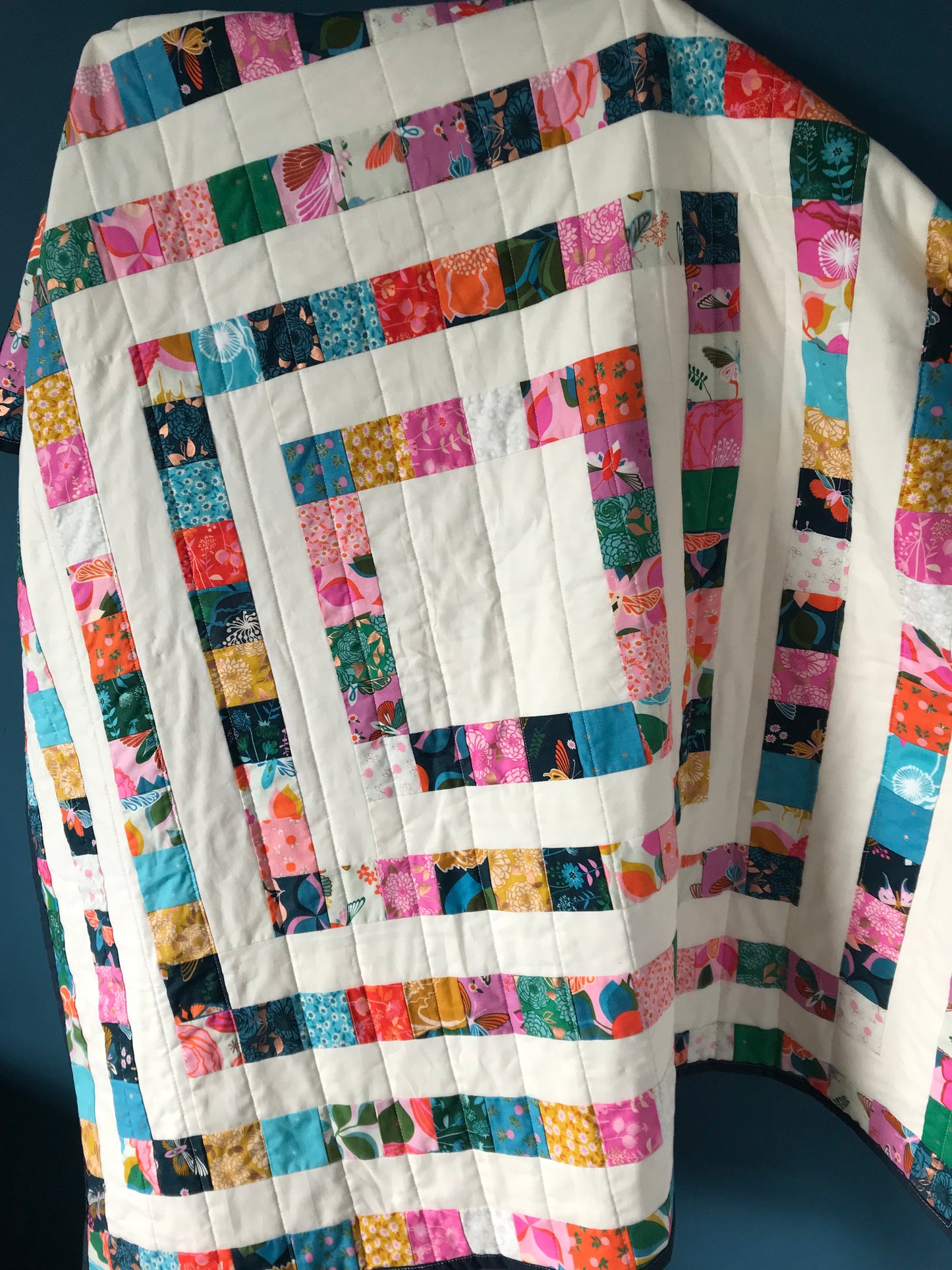 Jellyroll Square Throw Quilt Kit - Wishes